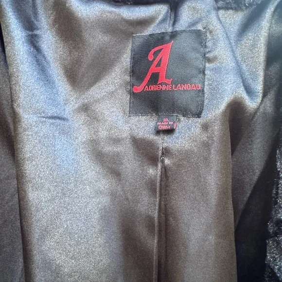 Adrienne Landau Midnight Floral Teddy Jacket - Picture 4 of 5